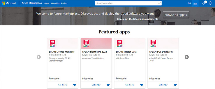 EPLAN auf dem Microsoft Azure Marketplace